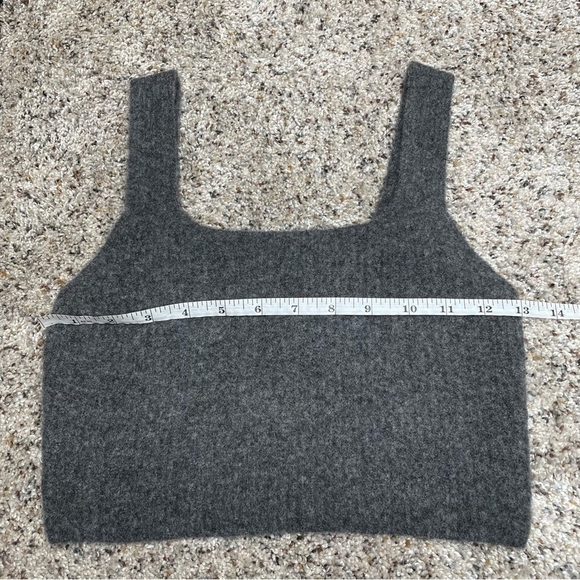 Everlane The Cozy Stretch Tank in Heathered Charcoal Grey Extra Small NWT - Picture 9 of 10